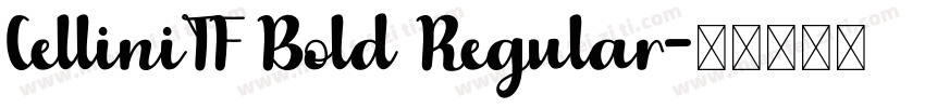 CelliniTF Bold Regular字体转换
